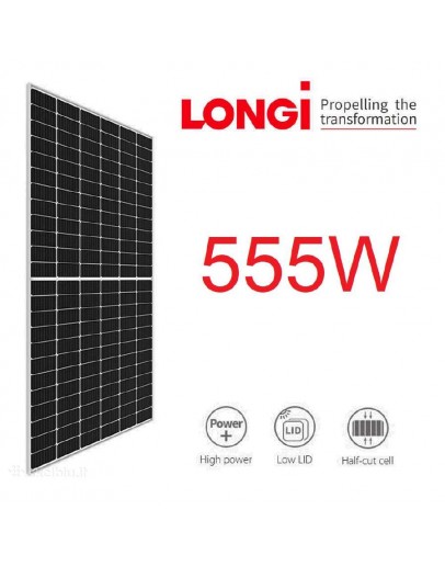 PANOU SOLAR LONGI 144 CELULE Hi-MO 555W 555 W 49.95 – 42.10 V LONGI