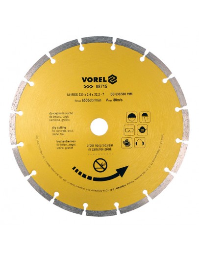Disc diamant 230 mm Vorel