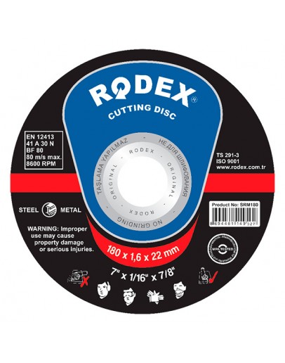 Disc pentru metal 230 x 1.6 mm Rodex