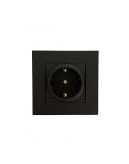 Priza interioară 250V Negru