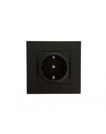 Priza interioară 250V Negru