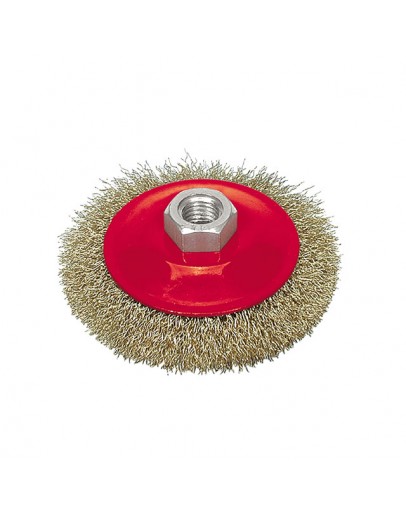 Perie rotundă, sârmă ondulată 115 mm Vorel