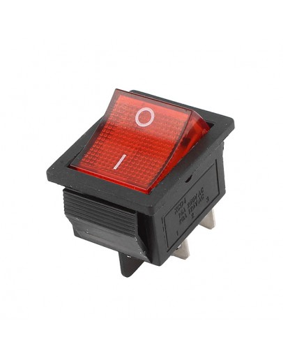 Intrerupator KCD2 15A roșu