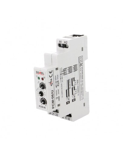 Releu de timp PCM-06/U 12-220V AC-DC Zamel