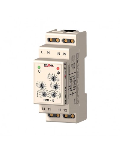 Releu de timp PCM-10 220 V IP20 Zamel