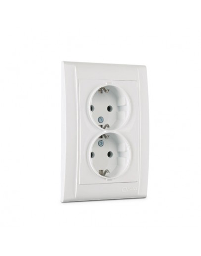 Priza dubla 16A 250V Makel