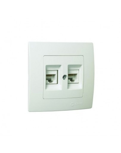 Priza dubla CAT-5 10A 250V Makel