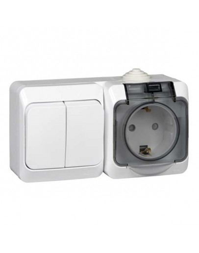 Priza cu intrerupator dublu exterior ETIUD 250V Schneider