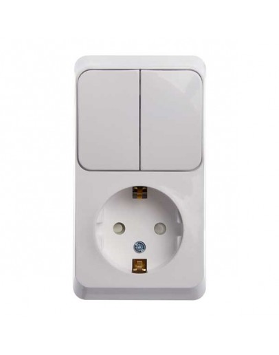 Priza cu intrerupator dublu exterior ETIUD 250V Schneider